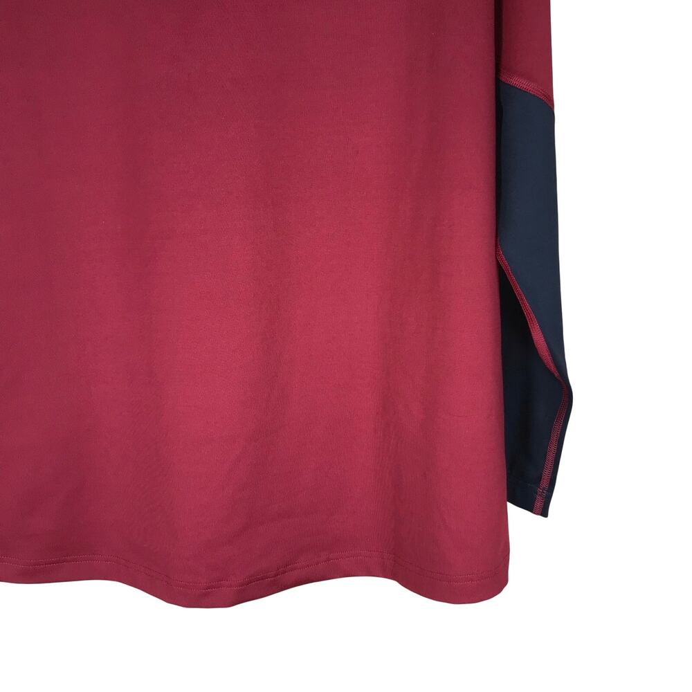 Under Armour ColdGear Fitted Shirt Men’s XL Red Black Long Sleeve Turtleneck - Picture 4 of 9